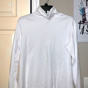 White Turtleneck Top 100% Cotton
